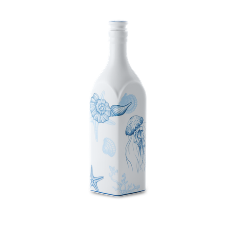 Chai sứ dưỡng sinh vuông sứ Minh Long 1.0 L + nắp (K1) - Dưỡng Sinh - Đại Dương