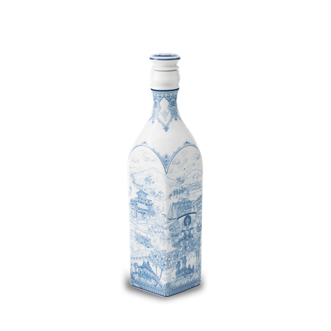 Chai sứ dưỡng sinh vuông sứ Minh Long 1.0 L + nắp (K1) - Dưỡng Sinh - Nam Quốc - Đồng Bằng Nam Bộ