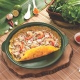 Chảo chiên dưỡng sinh sứ Minh Long Healthycook 35 cm + nắp