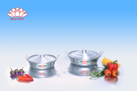 Chảo nhôm Tân Đức Thành có nắp 26cm