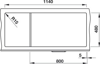 Chậu đá Hafele Blanco BLANCOZIA 8S
