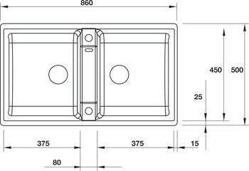 Chậu đá Hafele Blanco BLANCOZIA 9