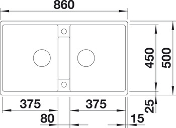 Chậu đá Hafele Blanco BLANCOZIA 9
