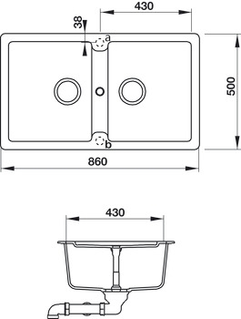 Chậu đá Hafele HS19-GEN2S90