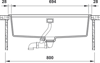 Chậu đá Hafele HS20-GEN1S80