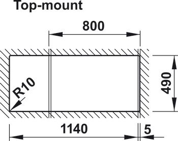 Chậu đá Hafele HS20-GKD2S80