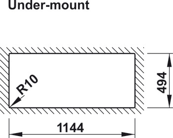 Chậu đá Hafele HS20-GKD2S80