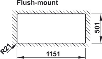 Chậu đá Hafele HS20-GKD2S80
