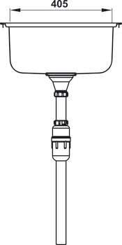 Chậu Inox Hafele HS20-SSN2R90M