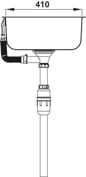 Chậu Inox Hafele HS20-SSN2R90S