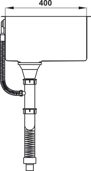 Chậu Inox Hafele HS21-SSN1S80