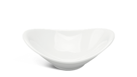Chén chấm oval sứ Minh Long 9 x 6 cm - Anh Vũ - Trắng Ngà