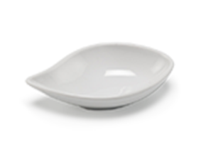 Chén chấm sứ Minh Long hình Chiếc Lá 9 cm - Misc Assortment - Trắng