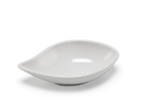 Chén chấm sứ Minh Long hình Chiếc Lá 9 cm - Misc Assortment - Trắng ngà