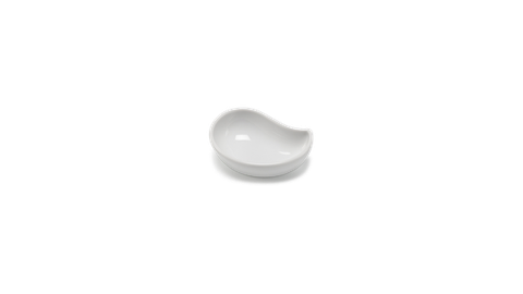 Chén chấm sứ Minh Long hình Quả Xoài 8 cm - Jasmine - Trắng ngà