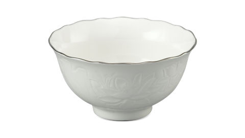 Chén cơm sứ Minh Long 11.5 cm - Sen IFP - Chỉ Bạch Kim