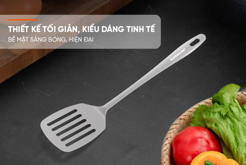 Xẻng sạn chiên xào 330 inox Sunhouse KS-TU330I