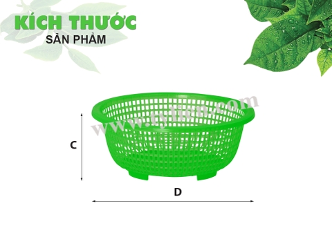 Rổ 350 (loại 2) nhựa Tý Liên No.0303