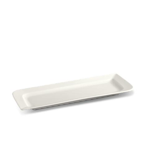 Dĩa chữ nhật dài sứ Minh Long 39 x 15 cm - Harmony Lys - Trắng Ngà