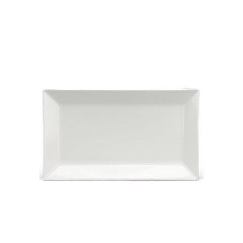 Dĩa chữ nhật lá sứ Minh Long 30 x 17 cm - Misc Assortment Lys - Trắng Ngà