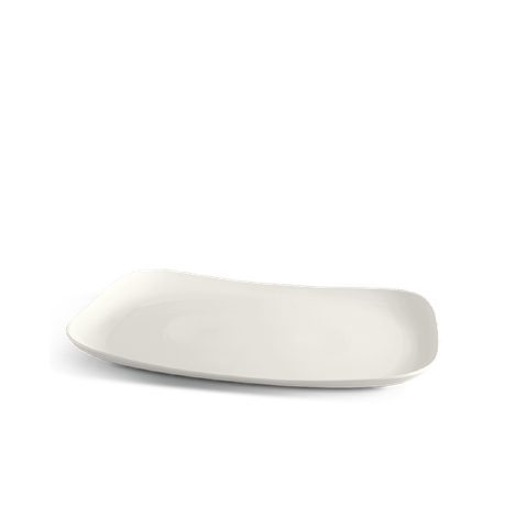 Dĩa chữ nhật phẳng sứ Minh Long 50 x 37 cm - Gourmet Lys - Trắng Ngà