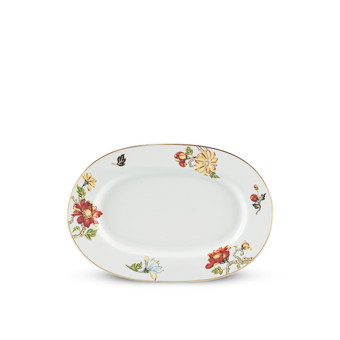 Dĩa oval sứ Minh Long 32 cm - Camellia - Cát Tường