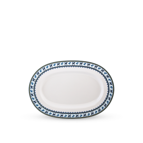 Dĩa oval sứ Minh Long 32 cm - Camellia - Lộc Lạc