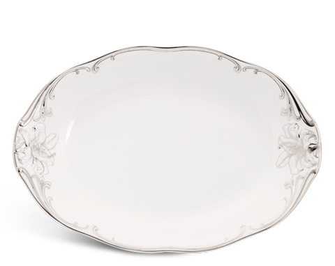 Dĩa oval sứ Minh Long 32 cm - Đài Các - Trang trí Bạch Kim