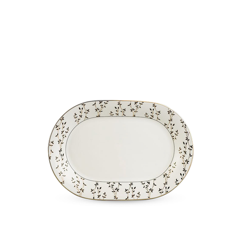 Dĩa oval sứ Minh Long 32 cm - Tulip Ngà - Awakening