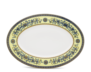 Dĩa oval sứ Minh Long 37 cm - Hoàng Cung - Hoàng Liên