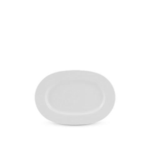 Dĩa oval sứ Minh Long - Camellia - Trắng