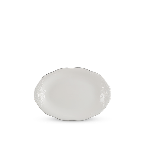 Dĩa oval sứ Minh Long - Đài Các IFP - Chỉ Bạch Kim