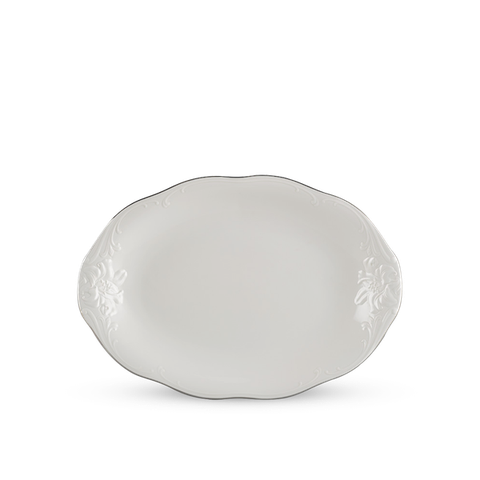 Dĩa oval sứ Minh Long - Đài Các IFP - Chỉ Bạch Kim