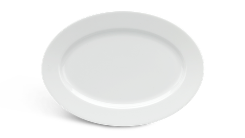 Dĩa oval sứ Minh Long - Jasmine - Trắng