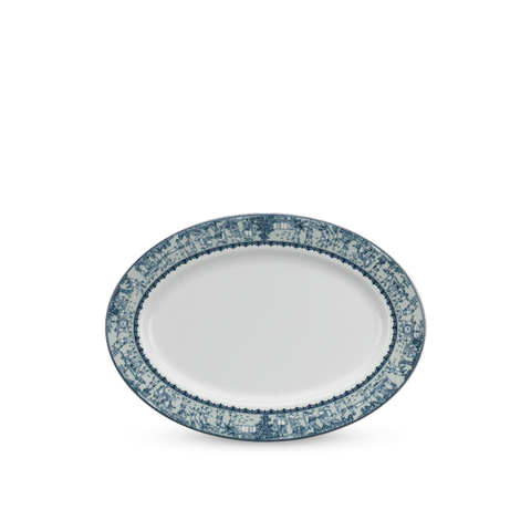 Dĩa oval sứ Minh Long - Jasmine - Vinh Quy Nhạt