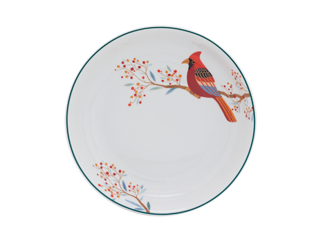 Dĩa sâu lòng sứ Minh Long 23 cm - Everyday Trắng - Quả Đầu Mùa