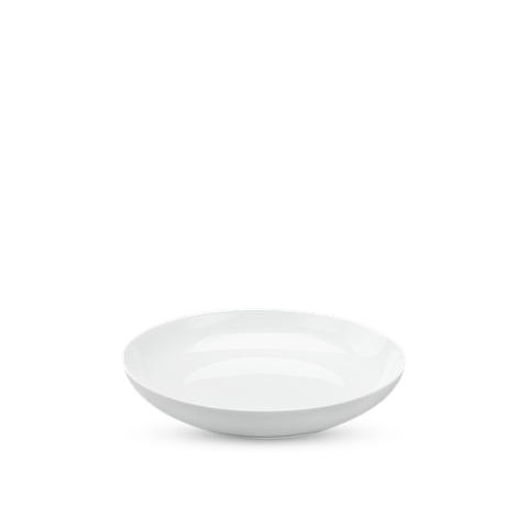 Dĩa sứ Minh Long sâu lòng - Camellia - Trắng