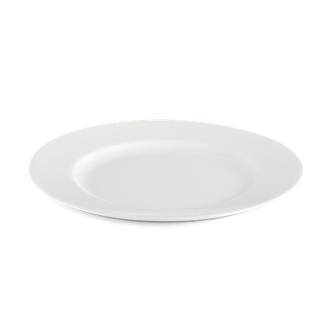 Dĩa tròn sứ Minh Long 22 cm - Jasmine Lys - Trắng Ngà