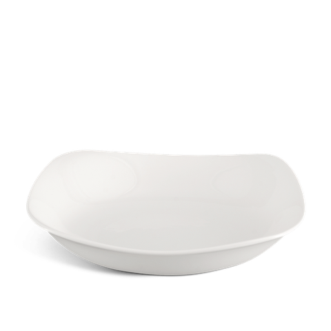 Dĩa vuông sứ Minh Long sâu 18 cm - Misc Assortment Lys - Trắng Ngà