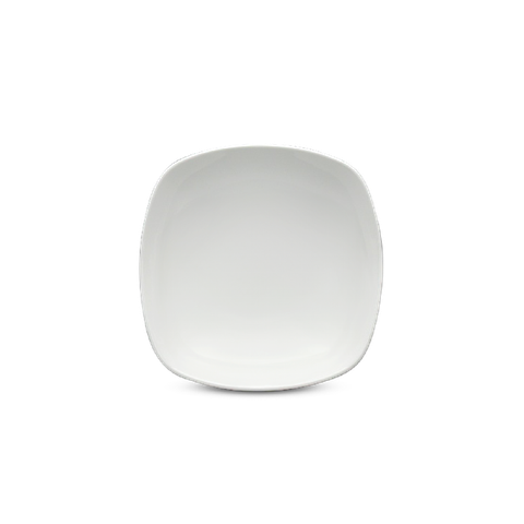 Dĩa vuông sứ Minh Long sâu 25 cm - Harmony Lys - Trắng Ngà