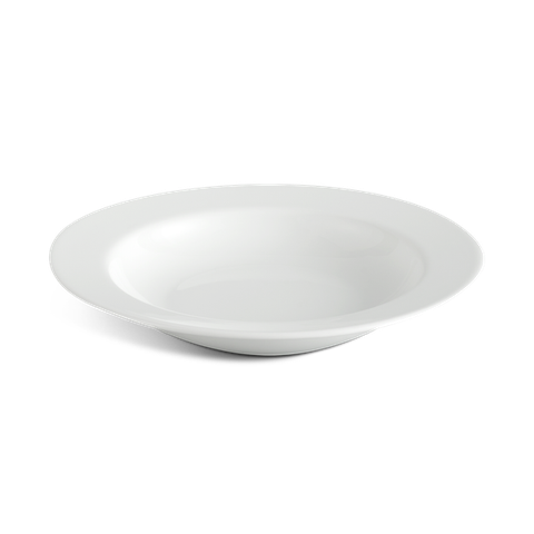 Dĩa súp sứ Minh Long 20 cm - Jasmine Lys - Trắng Ngà