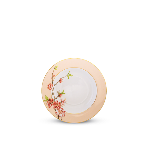 Dĩa súp sứ Minh Long 23 cm - Camellia - Hoa Đào