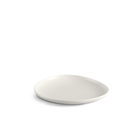 Dĩa tam giác tròn sứ Minh Long cạn 28 cm - Gourmet Lys - Trắng Ngà