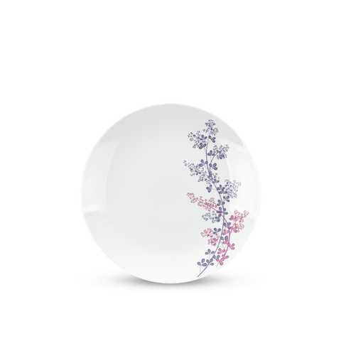 Dĩa tròn ảo sứ Minh Long - Daisy - Cỏ Tím