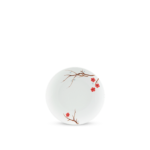 Dĩa tròn ảo sứ Minh Long - Daisy - Hồng Mai