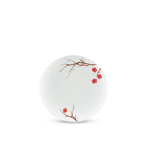 Dĩa tròn ảo sứ Minh Long - Daisy - Hồng Mai