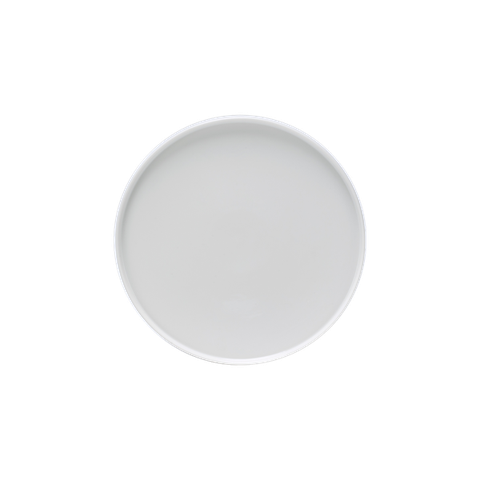 Dĩa tròn cạnh đứng sứ Minh Long - Timeless - Trắng