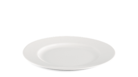 Dĩa tròn sứ Minh Long 18 cm - Jasmine - Trắng Ngà