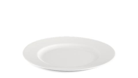 Dĩa tròn sứ Minh Long 20 cm - Jasmine - Trắng Ngà