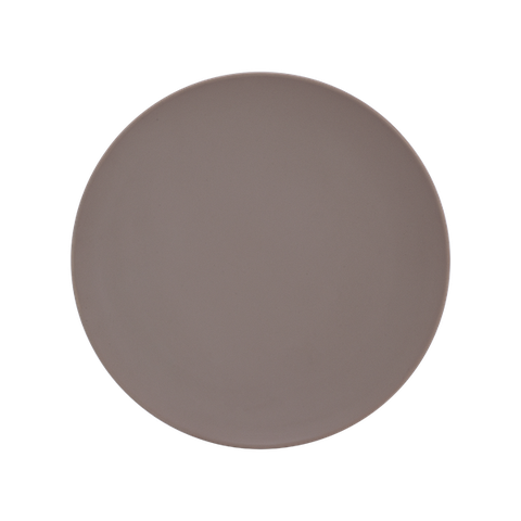 Dĩa tròn sứ Minh Long 20 cm (KL) - Timeless - Màu Xám